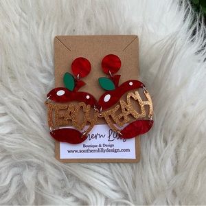 Teach Apple Earrings